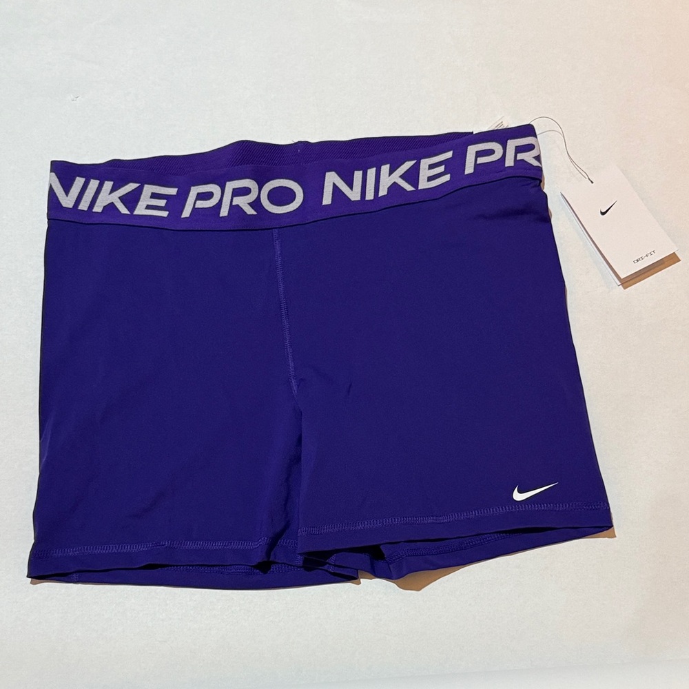 Nike Pro Deep Purple Athletic Shorts